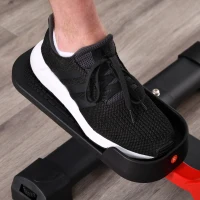 Soozier Stationary Elliptical Cross Trainer Magnetic Resistance Exercise Bike Two-way Cardio Fitness Workout Machine with Flywheel & LCD Digital Monitor Display Phone Holder, for Home Office Gym Black(m-10)