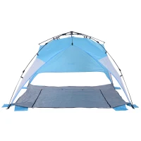 Outsunny Portable Automatic Pop Up Beach Tent UV Protection w/ Carry Bag(m-5)