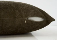 Monarch 18" x 18" Floral Velvet Decorative Throw Pillow (Set of 2) - Dark Green(m-3)