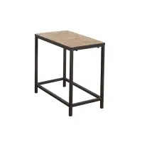 Monarch 22" Elegant Inset Mosaic Tile Top Hammered Brown Metal Frame Accent Side End Table - Terracotta Finish(m-1)