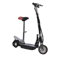 HomCom Electric Scooter with Seat – Black/Red(m-2)