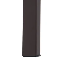 Open Box HomCom Rustic Industrial Minimal Two Tier Wooden Accent End Table - Light Brown Woodgrain(m-9)