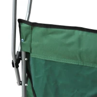 Outsunny Folding Canopy Chair Outdoor Camp Picnic Portable Armchair Sunshade(m-10)