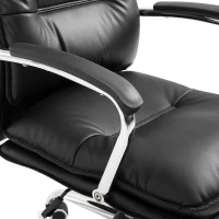 Vinsetto High Back Office Chair Swivel Seat PU Leather Black(m-9)