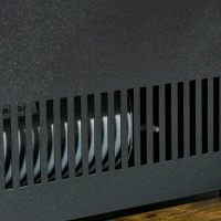 HOMCOM 23" Electric Fireplace Logs with Realistic Ember Bed, Fireplace Heater Insert with Remote Control, Timer, 1400W, Black(m-15)