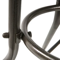 Outsunny Rattan Wicker Patio  Bar Chair Set UV Resistant Garden Furniture Set Outdoor & Indoor w/ Glass & Umbrella Hole Table, Brown(m-10)