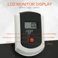 Soozier Folding Walking Mechanical Treadmill Home Running Jogging LCD Display Machine(m-7)