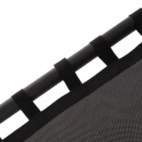 HOMCOM Hanging Tree Swing Outdoor Rope Swing Flying Platform Kids Backyard Playground Rectangle Hammock Heavy Duty Black(m-7)