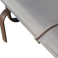 Outsunny Double Seat Glider Garden Bench Rocking Chair Porch Furniture Patio Swing Lounger(m-12)