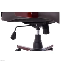 HOMCOM PU / Wood High-Back Executive Swivel  Computer Office Chair, Brown (m-10)