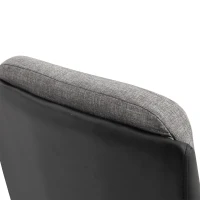 Vinsetto High Back Office Chair Computer Swivel Rolling Task Chair with Height Adjustable Comfortable with Armrests, Black/Deep Grey(m-15)