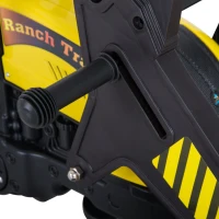 Aosom Ride On Excavator Kids Toy Construction Equipment with Pedal Controls, 6 Wheels & Controllable Dirt Bucket(m-15)