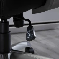 Vinsetto 4-Point Vibration Massage Executive Office Chair High Back Height Adjustable Padded Seat with Wheels, Black(m-15)