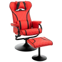 Vinsetto Racing Style Swiveling Recliner with Ottoman Set Ergonomic Gaming Chair(m-2)