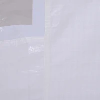 Outsunny 2pc 9.6'L x 6.3'H Canopy Gazebo Side Panel Party Tent Outdoor Shelter Side Panel Wall with Straps White(m-7)