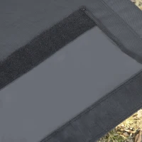 Outsunny Folding Camping Cot Portable Outdoor Sleeping Bed w/ Carrying Bag Black(m-10)