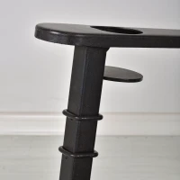 Outsunny Porch Rocking Chair Outdoor Patio Rocker Armchair with Cup Holder Cushion Steel(m-10)