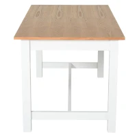 HomCom Expandable Folding Kitchen Dining Table with Elegant Natural Wood Design & Sturdy Construction - Natural(m-11)