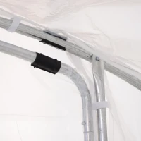 Outsunny Outdoor Portable Polytunnel Greenhouse w/ PE Cover Walk-In(m-10)