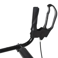 HOMCOM Adjustable Aluminum Upright Rollator Walker for Seniors, Medical Walker Wheelchair with Bag Armrest(m-13)