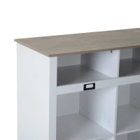 HOMCOM Modern Living Room Sideboard Table Home Organizer 9 Cubes White(m-5)