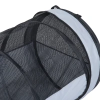 PawHut 24" x 47" Portable Pet Tube Car Travel Kennel Folding Cat Dog Safety Carrier(m-2)