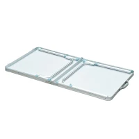 Outsunny 47" Aluminum Lightweight Portable Folding Easy Clean Camping Table with Carrying Handle(m-13)
