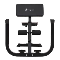 Soozier Heavy Duty Adjustable Roman Chair Rack Abdominal Exercise Machine Home Gym Fitness(m-5)