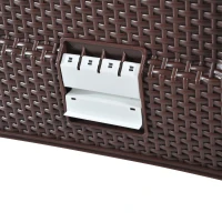 PawHut D31-002 Deluxe Cat Litter Pan, Coffee(m-8)