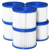 Outsunny 6-Pack Replacement Hot Tub Spa Filter Cartridges Only for Outsunny Spa Pools and Hot Tubs, Non-Woven Fabric for Impurities(m-7)
