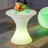 Outsunny 16RGB Colors Rechargeable Magic LED Stool Light With Remote Control Indoor&Outdoor Party(m-8)