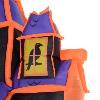 HOMCOM 10’ Halloween Inflatable Archway Indoor Outdoor Decoration - Frankenstein Haunted House(m-10)