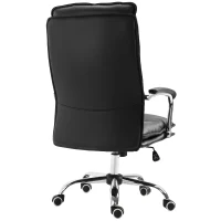 Vinsetto High Back Office Chair Swivel Seat PU Leather Black(m-7)