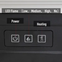 HOMCOM 31" W x 24.5" H Electric Fireplace Mantel TV Stand, Media Console Center Cabinet with Remote Control, White(m-6)