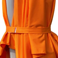 Outsunny 10ft Patio Offset Parasol Umbrella Cantilever Hanging Sun Shade Canopy Shelter 360° Rotation with Stand Orange(m-7)