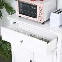 HOMCOM 71" Traditional Large Kitchen Pantry Cabinet Freestanding,White(m-14)