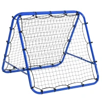 Soozier Outdoor Rebounder Net Football Goal Training Target Goal Play Adjustable Angles(m-2)