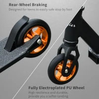 Soozier Stunt Scooter Entry Level Pro Scooter for Beginner w/ 2 Pegs Best Freestyle Trick Scooter Perfect for 14+ Boys and Girls(m-7)