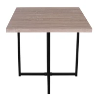 HOMCOM 5 Piece Dining Table Set, Square Kitchen Table Set With Stools for Small Space, Breakfast Nook, Natural Wood(m-11)