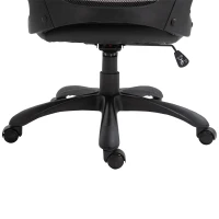 Vinsetto Executive Racing Chair Rocking Chair Adjustable Padded Seat with Wheels Black(m-9)