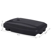 Portable Umbrella Base Parasol Stand Fill With Sand or Water Black(m-7)