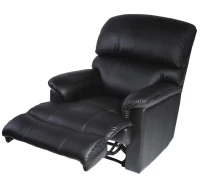 HOMCOM Plush Recliner - Black(m-2)