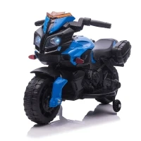 Aosom Kids 6V Electric Pedal Motorcycle Ride-On Toy Battery 18 - 48 months Blue(m-1)