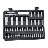 Open Box HomCom 108pc Mechanic's Socket and Ratchet Wrench Tool Kit(m-7)