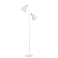 HOMCOM Modern Tree Shape Floor Lamp with 2 Adjustable Lights Round Base Home(m-2)