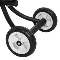Qaba 3 Wheel Kids Tricycle Toddler Walking Trikes with Adjustable Seat for 3-6 Years old Boys & Girls Black(m-12)