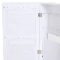 Wall/Door Mounted Armoire Cabinet Jewelry Cosmetics Shelf Organizer White(m-9)