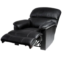 HOMCOM Plush Recliner - Black(m-7)