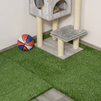 Outsunny 13' x 3.3' Synthetic Artificial Grass Turf Realistic Fake Thick Grass with UV Protection & Drain Holes, Outdoor Easy to Clean Lawn Pet Turf with High Density, 1.2'' Height(m-2)