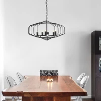 HOMCOM Vintage Pendant Lights Industrial Adjustable Pivoted Design Hanging Lighting(m-2)